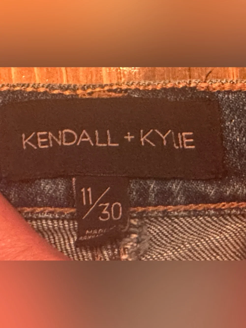 Kendall & Kylie High Rise Denim Shorts Size 11/30 Blue Jean Distressed - Picture 3 of 4